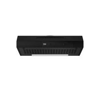 Beko Hotte visière HNS61212XH 295 m3/h 60 cm Métal Classe D Noir
