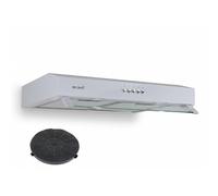 Hotte casquette Rivage 60 cm en blanche - Performance design extra-plat Beldeko