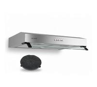 Hotte casquette Rivage 60 cm en inox - Performance design extra-plat Beldeko