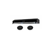 - hotte casquette / visière rivage 90 cm - noir - double moteur - 200w - 438 m3/h