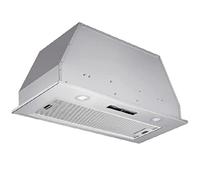 Hotte cassette finition acier inoxydable 1 moteur 190 W Classe énergétique B 3 niveaux de puissance 1 filtre en aluminium démontable