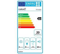 Hotte CATA TFH 6630 WH télescopique, classe d'efficacité énergétique A+, largeur 60 cm, 605 m³/h,tactile, LED, blanc