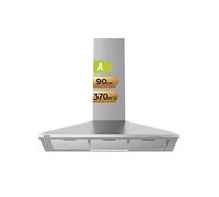 Hotte cheminée CAB9201A 90cm 370m³/h 3 vitesses vacuation ou recyclage
