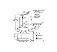 Hotte Cheminée plate Electrolux EFT39X - Acier inoxydable