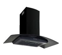 Hotte murale Acier inoxydable 756 m³/h 90 cm Noir