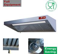 Hotte complète (7/7-1500 M3/h) 120 Pa - Eclairage - Variateur, - 2 Filtres - 900x(h)460mm - Choix de 4 tailles