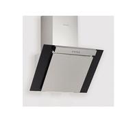 Hotte cuisine murale KIM inox et verre noir 60 cm