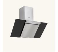 Hotte cuisine murale Silverline KIM inox et verre noir 90 cm