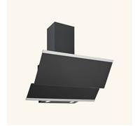 Hotte cuisine verticale Silverline LUKO verre trempé noir 90 cm