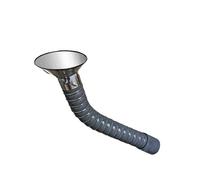 Hotte d'aspiration industrielle à positionnement à 360°, bras d'aspiration flexible à col de cygne réglable for ateliers de soudure et de meulage(D 160mm x L 100cm)