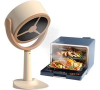 Hotte de bureau portable avec ventilateur d'échappement à 2 vitesses, mini hotte aspirante réglable avec aspiration forte et faible bruit filtrant les fumées pour cuisine, maison, barbecue, hot pot