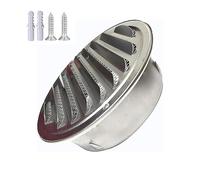 Hotte De Conduit De Grille Plate Ronde, Grille Ronde Encastrable En Acier Inoxydable, Grille Ventilation Hotte, Mural Bouches D'aération, Aérateur Rond Avec Grille, Pour Ventilateurs, Hottes (Color :