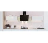 Hotte de cuisine - - 155 60 BL Pr - Verre noir - 1000 m³/h - 4 niveaux de ventilation