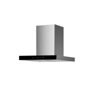 Hotte De Cuisine Bloc 60 Cm Acier Inoxydable Noir Verre Touch Control Respekta
