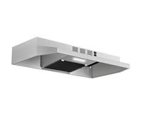 Hotte de cuisine de 76,2 cm sous placard, hotte d'aération de cuisine en acier inoxydable 280 CFM, hotte de cuisine intégrée avec bouton à bascule, conduit convertible sans conduit/conduit,