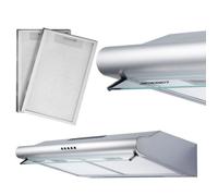 Hotte de cuisine encastrable - JANSHOP - 50 cm - INOX - Éclairage LED - 3 vitesses - 205 m³/h - 61 dB