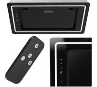 Hotte de cuisine encastrable - JANSHOP - 52 cm - Noir - Modèle BT-239 - Télécommande - Éclairage LED