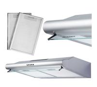 Hotte de cuisine encastrable - JANSHOP - Berdsen BE-10A - 60 cm - INOX - Éclairage LED 2 W - 3 niveaux de vitesse