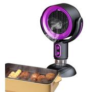 Hotte de cuisine - Hotte de bureau rechargeable amovible, hotte portable, petite hotte avec ventilateur d'échappement à 2 vitesses, rotation parallèle à 360 degrés pour casserole chaude, cuisine de