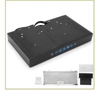 Hotte de cuisine, hotte de cuisine 12 V, 3 vitesses réglables avec écran tactile, lumière LED pour cuisine de camping-car