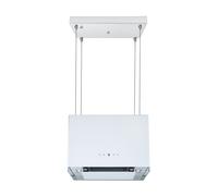 Hotte De Cuisine Îlot 50 Cm Suspendue Design Blanche Tactile Respekta
