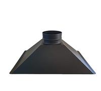 HÔTTE DE CUISINE IMAR SRL AVALOIR POUR CHEMINEE FOYER EN ACIER NOIR L 78 x P 48 x H 33 SORTIE FUMÉE 200