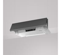 Hotte de Cuisine Intégré Smeg 60 cm a Évacuation / Recyclage Universel KSEIR62SE2 Gris métal