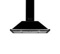 Hotte de Cuisine Mur Smeg 110 cm a Évacuation / Recyclage Victoria KT110BLE Noir