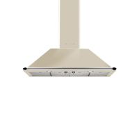 Hotte de Cuisine Mur Smeg 110 cm a Évacuation / Recyclage Victoria KT110PE Crème