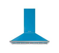 Hotte de Cuisine Mur Smeg 120 cm a Évacuation / Recyclage Portofino KPF12T Turquese