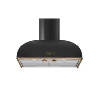 Hotte de Cuisine Mur Smeg 60 cm a Évacuation / Recyclage Colonial KS59AOE2 Anthracite