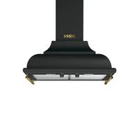 Hotte de Cuisine Mur Smeg 60 cm a Évacuation / Recyclage Cortina KC16AOE Anthracite