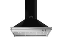 Hotte de Cuisine Mur Smeg 90 cm a Évacuation / Recyclage Classica KD90HNE Noir
