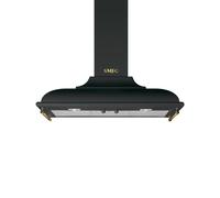 Hotte de Cuisine Mur Smeg 90 cm a Évacuation / Recyclage Cortina KC19AOE Anthracite