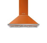 Hotte de Cuisine Mur Smeg 90 cm a Évacuation / Recyclage Portofino KPF9OR Orange