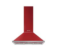 Hotte de Cuisine Mur Smeg 90 cm a Évacuation / Recyclage Portofino KPF9RD Rouge