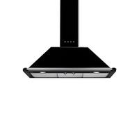 Hotte de Cuisine Mur Smeg 90 cm a Évacuation / Recyclage Victoria KT90BLE Noir