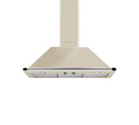 Hotte de Cuisine Mur Smeg 90 cm a Évacuation / Recyclage Victoria KT90PE Crème