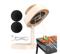 Hotte de Cuisine Portable - Purificateur d'Air de Bureau Rechargeable et Pliable - Ventilateur Extraction Portable 5 Vitesses pour Cuisine - Pour Cuisinière Four Table De Cuisson Filtration De Graisse