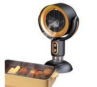 Hotte de cuisine portable - Ventilateur silencieux, ventilateur d'extraction à 2 vitesses | Hotte de cuisine à économie d'énergie 3000mah, hotte de bureau à Rotation parallèle à 360 degrés pour campin