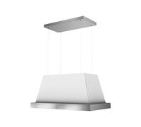 Hotte de Cuisine Suspendu Faber 80 cm a Évacuation / Recyclage Ilots Thea Isola 321.0517.781 Blanc mat