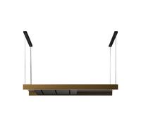 Hotte de Cuisine Suspendu Falmec 180 cm a Recyclage Design Light CLTI80.E0P2#BRSN451F Bronze