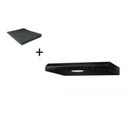 Hotte de Cuisinière Intégré Capot 60 CM Noir avec Filtre respekta