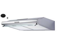 Hotte de Cuisinière Intégré Capot 60 CM Set Ventilation Inox