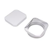 Hotte de L'objectif carré, Accessoire de Nuance de Capuche en Métal avec Ajustement de Capuchon pour X100vi X100v X100f X100t X100s X100 et X70, Aucun Anneau Adaptateur Requis (Silver)