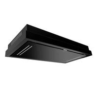 Hotte de plafond GURARI GCH C 343 90 BL PRIME, Hotte aspirante encastrable 90cm/ Noir verre/ Efficace/ Moteur EBM/ Puissant 1000m³