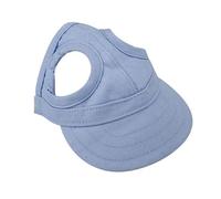 Hotte de Protection Solaire en Plein air pour Chiens, Chapeau de Chien en Toile réglable avec des Trous d'oreille, à la Mode et Confortable à Porter Peut être Un Cadeau pour Les Chiens (Bleu, L)