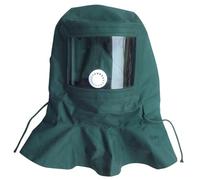 Hotte de sable, capuche de sable, masque dynamitage vision claire avec corde réglable, masque protection anti-poussière/éolien pour polir