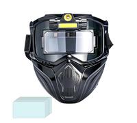 Hotte de soudage automatique assombrissement 3 - Modes d'éclairage réglables Capteur intelligent, casque de soudage, pour l'industrie métallurgique, l'atelier de construction et le soudage à la maison