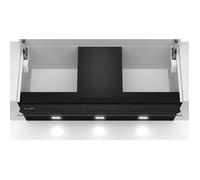 Hotte décor murale avec finition en verre SIEMENS - LJ97BAM60 - L87,7cm/P29,8cm/34cm - Noir